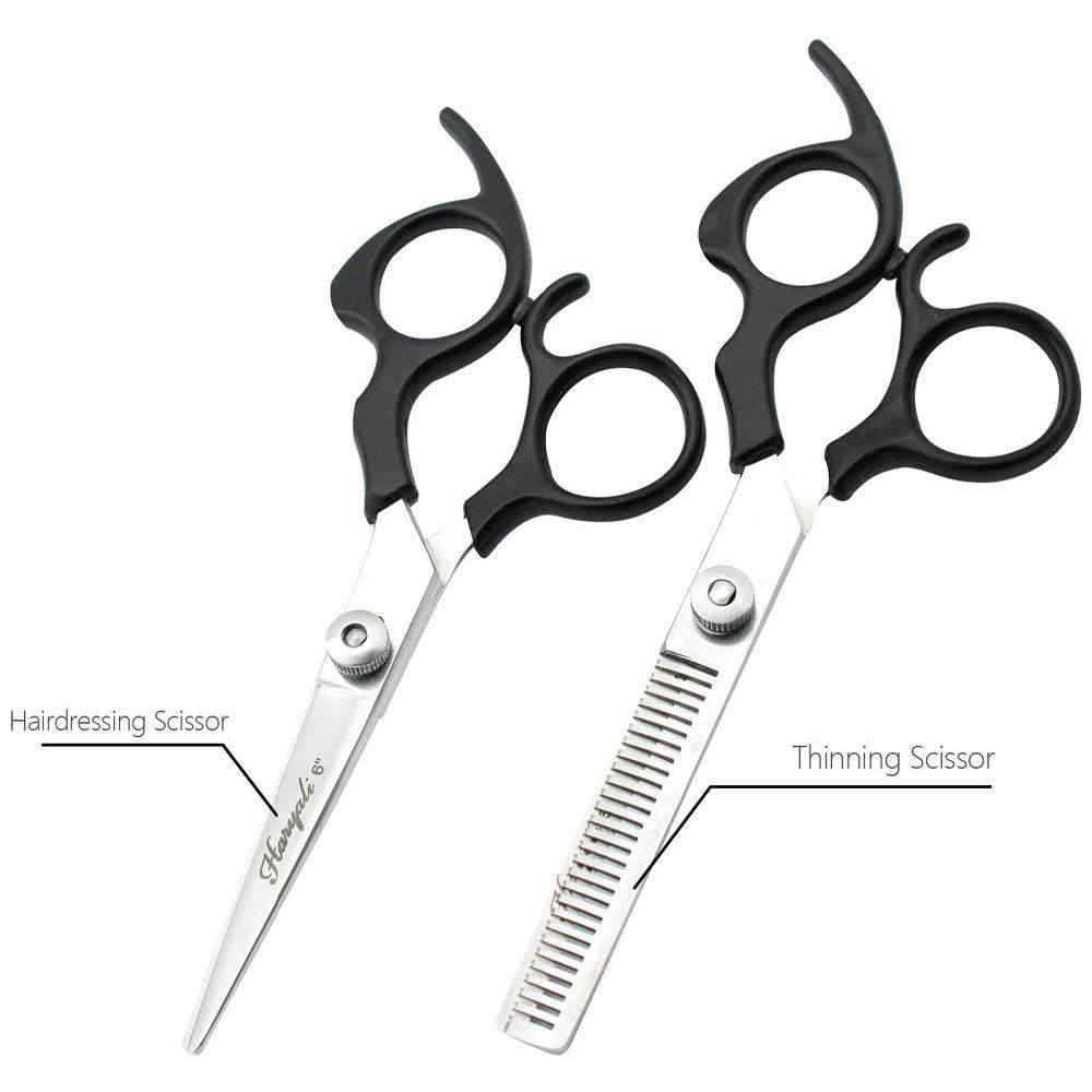 Professional 6” Hairdressing Thinning Hair Cutting Scissors Set - HARYALI LONDON