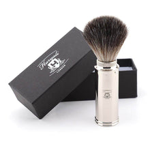 Load image into Gallery viewer, Haryali Travel Black Synthetic Shaving Brush - HARYALI LONDON