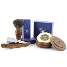 Load image into Gallery viewer, Haryali&#39;s Cut Throat Razor Kit - Wooden